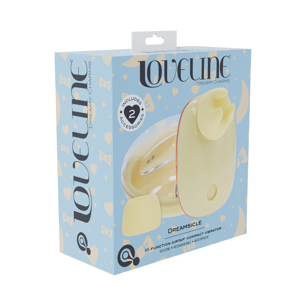 LoveLine Dreamsicle Tapping and Sucking Vibrator - Yellow